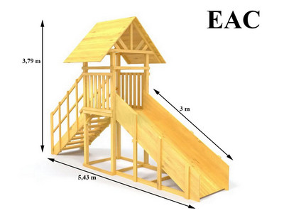 Зимняя горка TORUDA Север wood-5 (скат 3 м)