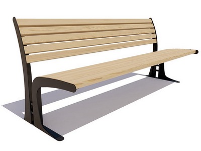 Парковая скамейка Томск, Сосна