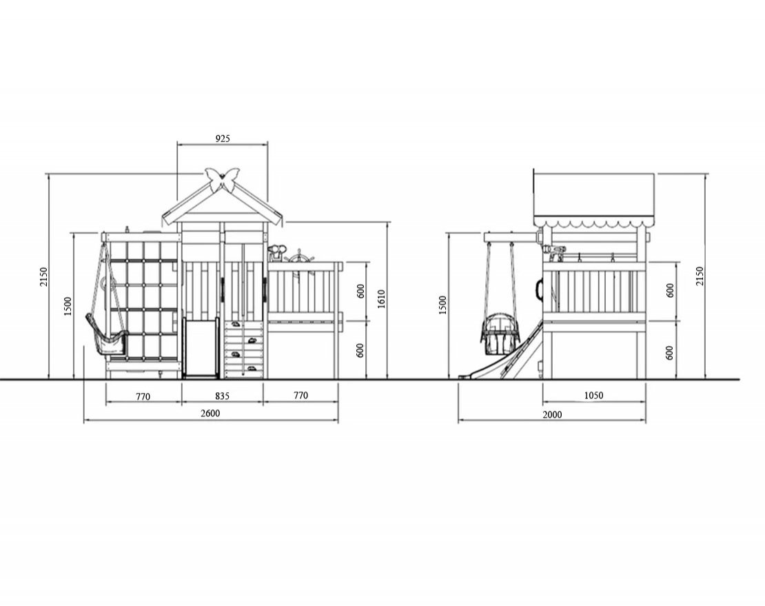 Детская игровая площадка Финиси 6 - вид 2