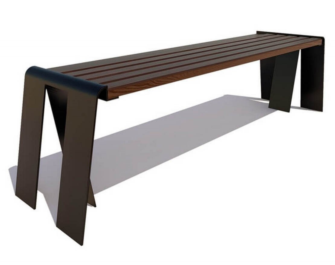 Парковая скамейка Лайт, Сосна - вид 4